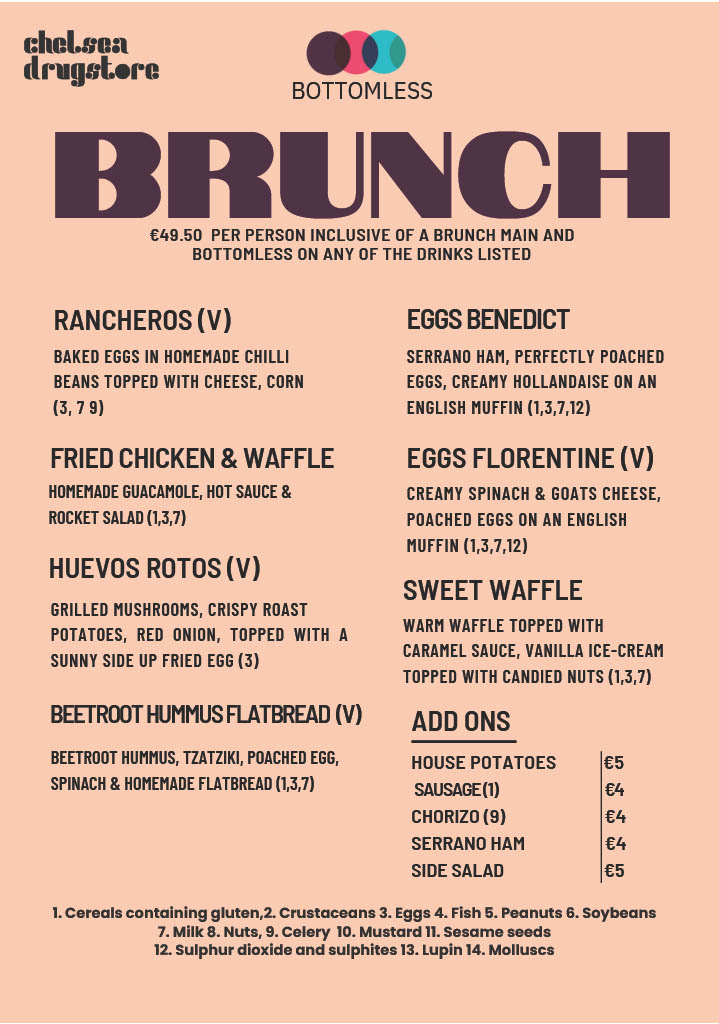 Bottom Brunch Menu Options