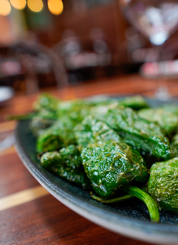 Enjoy our Padron Peppers available from our new Christmas Tapas Menu for 2024.