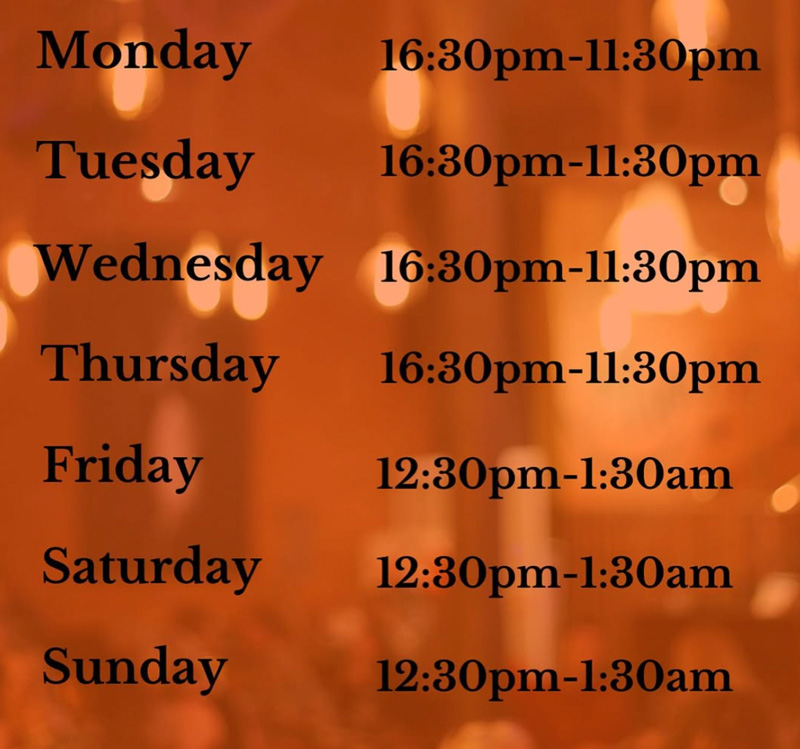 January Opening Hours