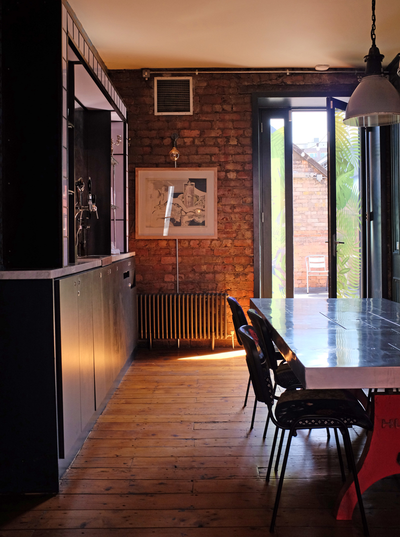 Fully equipped bar in Dublin private venue with beer on tap.